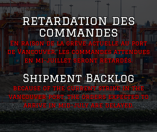 Retardation des commandes/Shipment Backlog