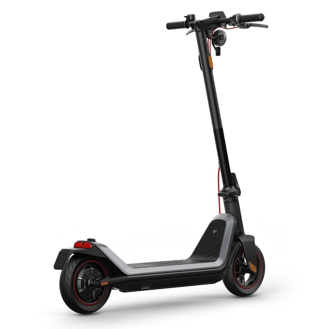 NIU KQI3 MAX electric kick scooter with 450W motor, self-sealing tires, and wide handlebars.