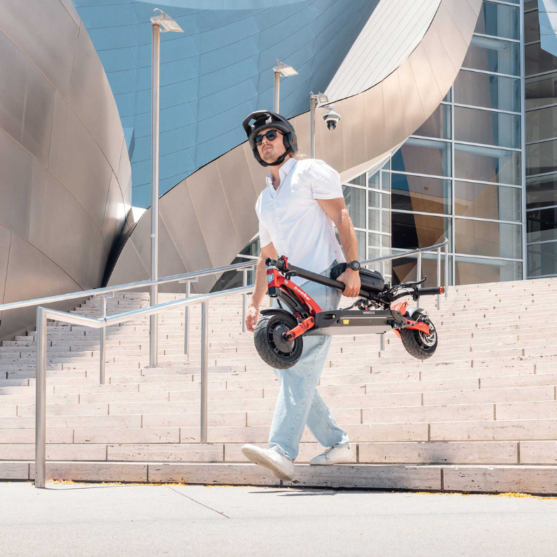 Kaabo Mantis 10 Plus Folded and Carried