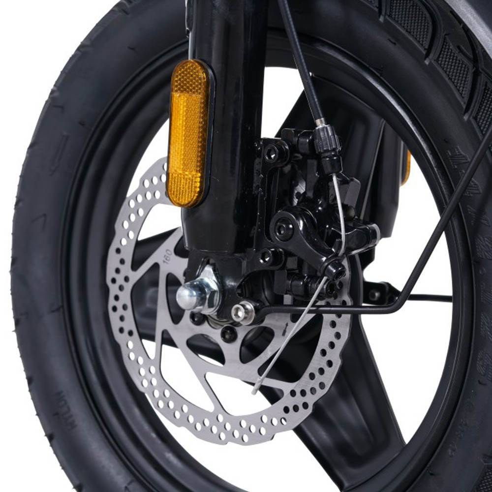 Kukirin A9 Folding Electric Bike with 14” tires, 48V 500W motor, ergonomic design, and passenger seat