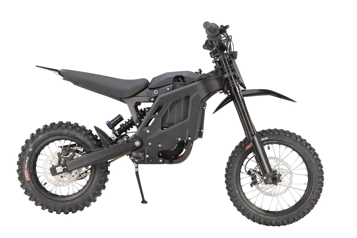 E Ride PRO Mini compact electric dirt bike off-road with adjustable suspension and swappable lithium battery