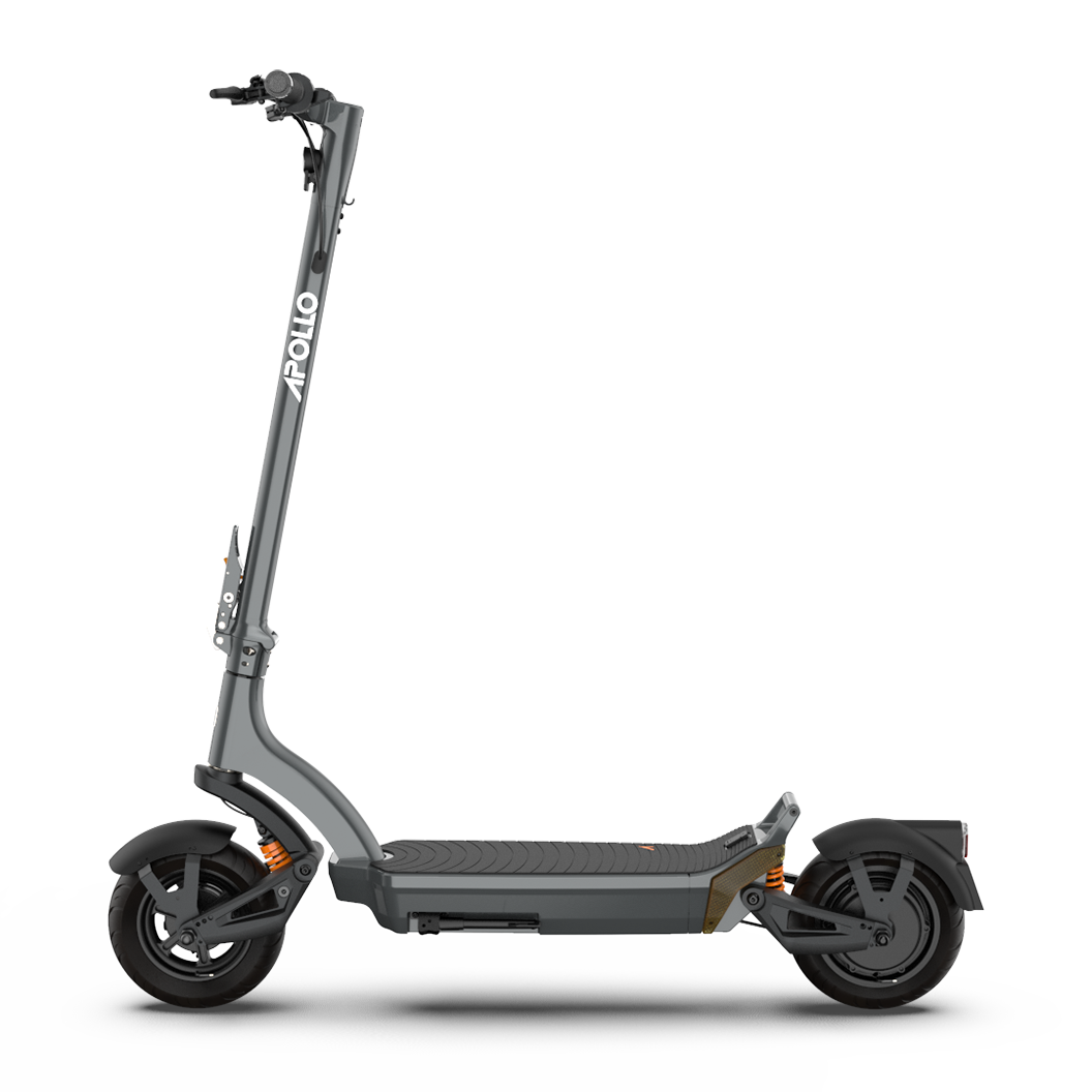Apollo City Pro electric scooter with 51 km/h speed, 69 km range, and IP66 water resistance for urban commuting.