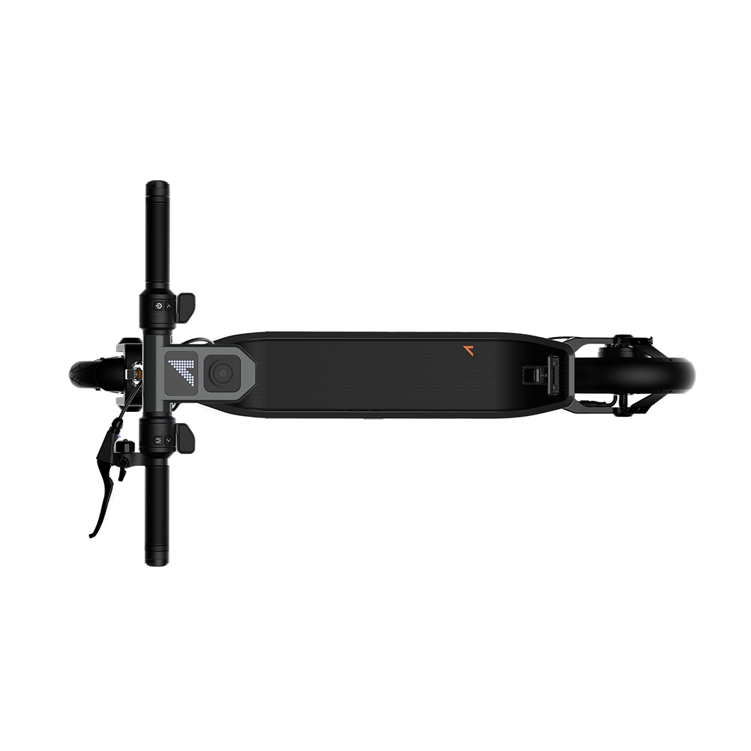 Apollo Go 2024 electric scooter, top view showing design and ergonomic handlebars.