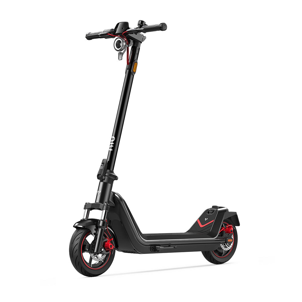 NIU KQI 300X electric scooter with dual-tube hydraulic suspension and 60km range.