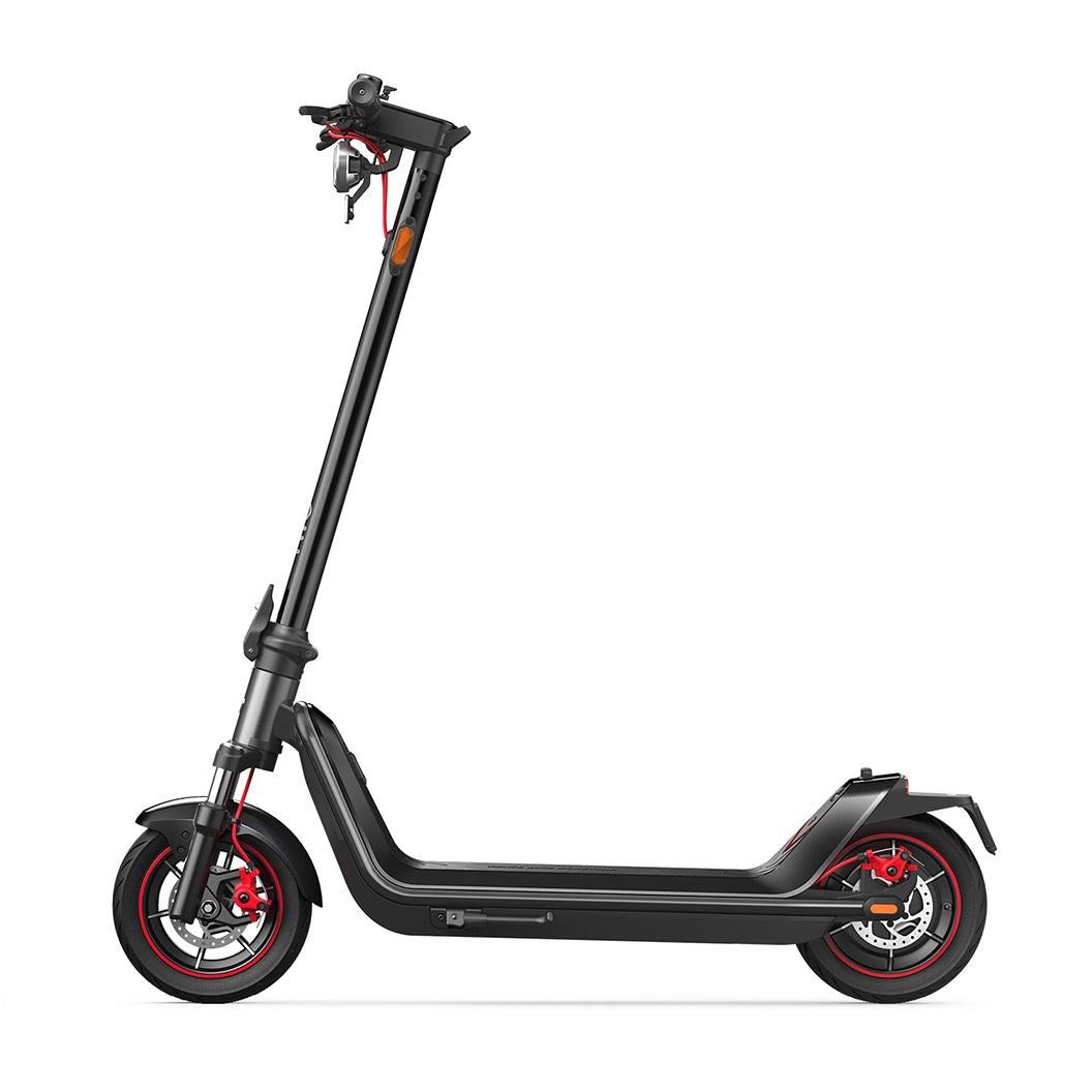 NIU KQI 300X Electric Kick Scooter with dual-tube hydraulic suspension, 60km range, and 38 km/h top speed.
