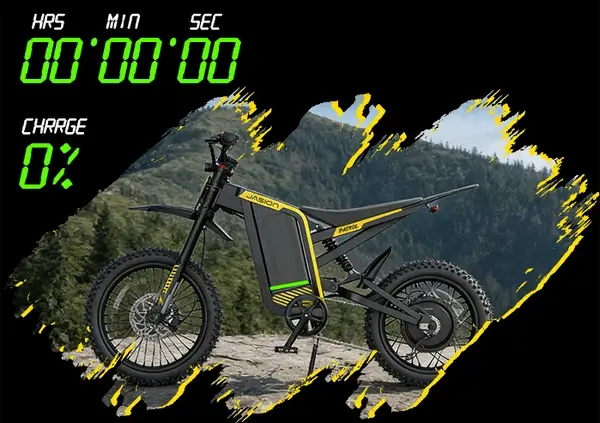 Long range 50-mile electric patrol bike