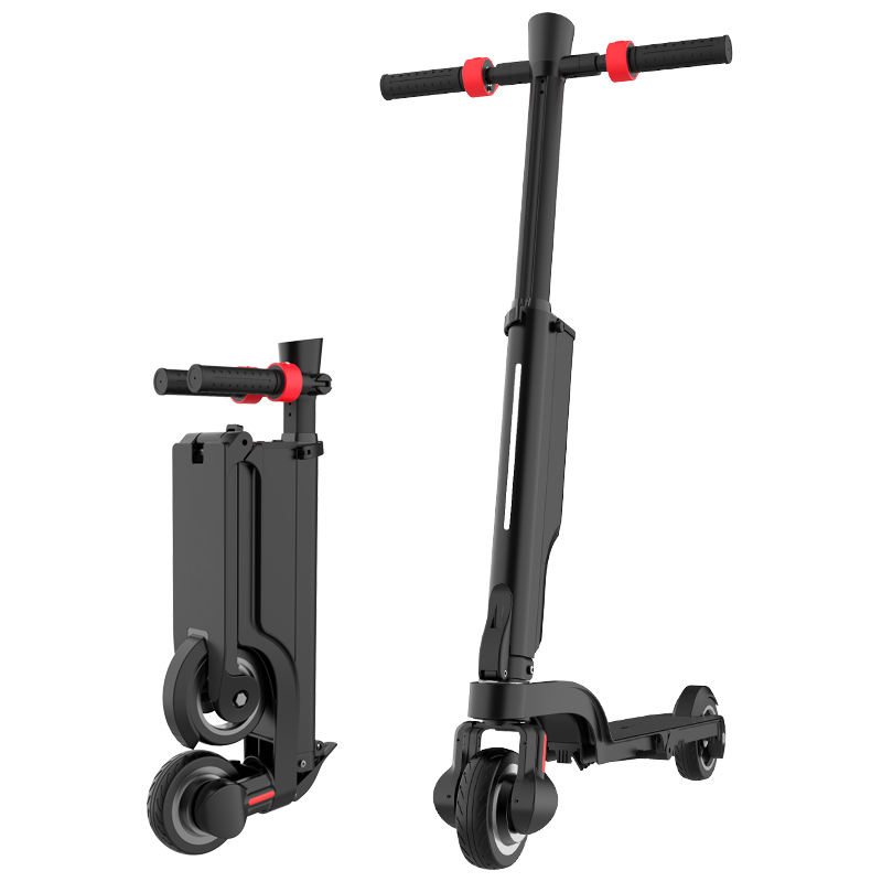 EZWheel X6 foldable electric scooter with 36V motor and removable battery.