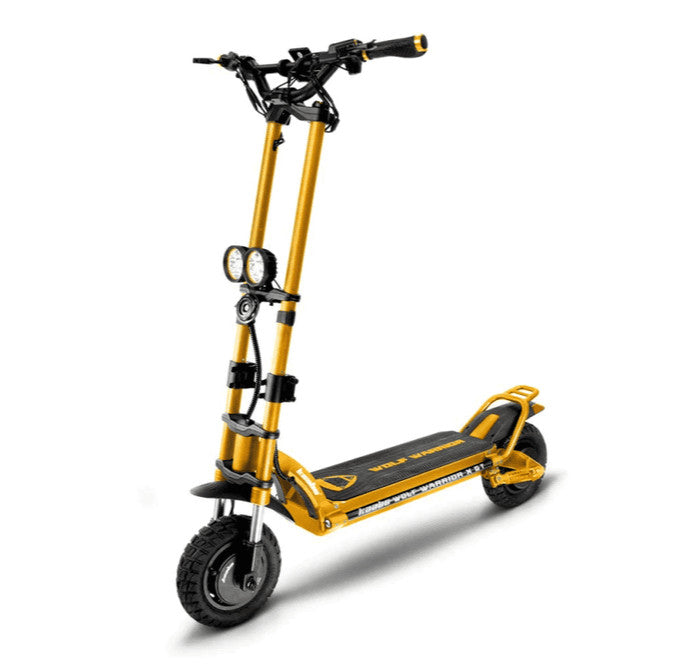 Kaabo Wolf Warrior X GT Gold Side Angle View