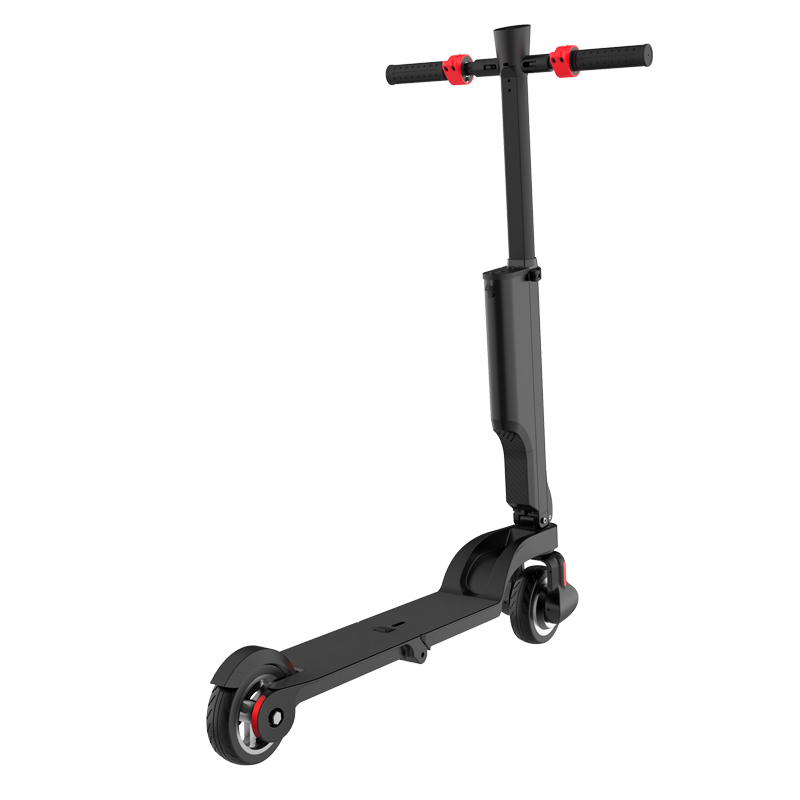 Compact EZWheel X6 electric scooter with foldable design and removable battery.