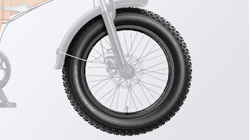 <strong>20"x4" Fat Tires</strong>