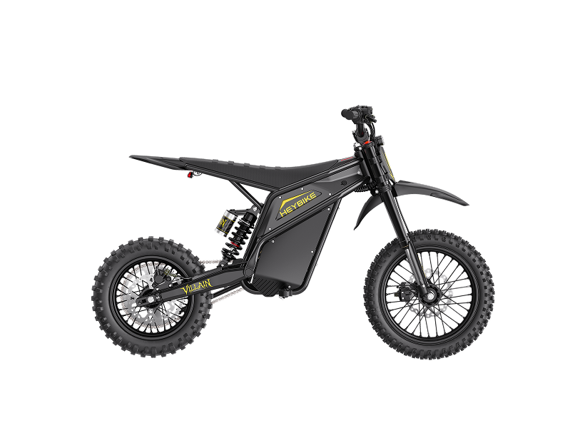 Heybike Villain rugged electric bike with 500W motor, fat tires, and 50-mile range for adventure and commuting