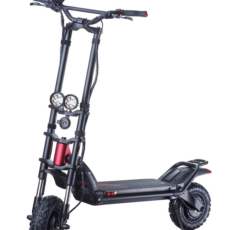 Kaabo Wolf Warrior 11 Plus Left Side Angle View Handlebar