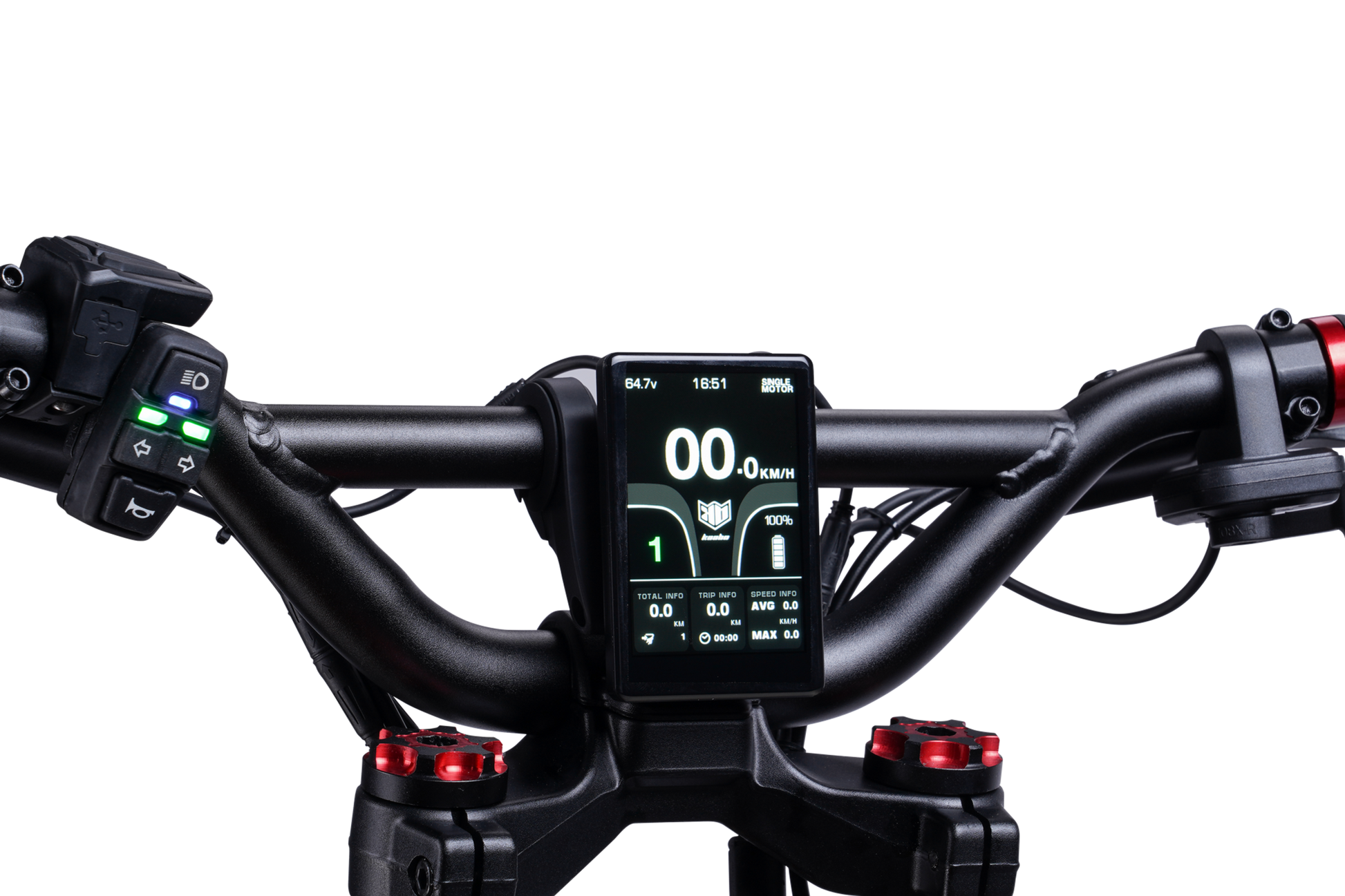 Kaabo Wolf Warrior X GT Handlebar Display and Controls