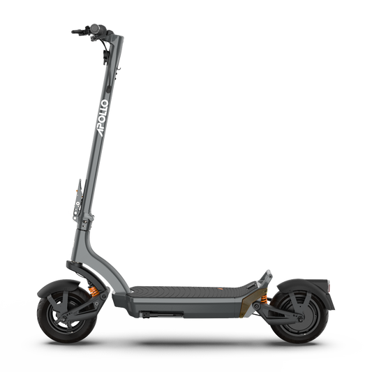Apollo City Pro electric scooter with 51 km/h speed, 69 km range, and IP66 water resistance for urban commuting.