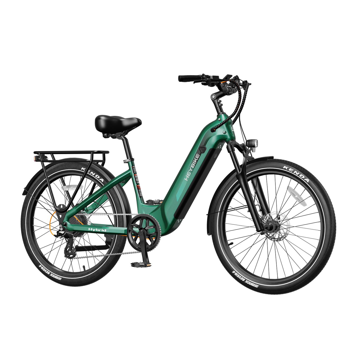Heybike Hybrid Commute Bike electric bicycle with aluminum alloy frame and 750W motor