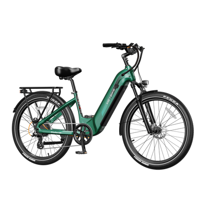 Heybike Hybrid Commute Bike electric bicycle with aluminum alloy frame and 750W motor