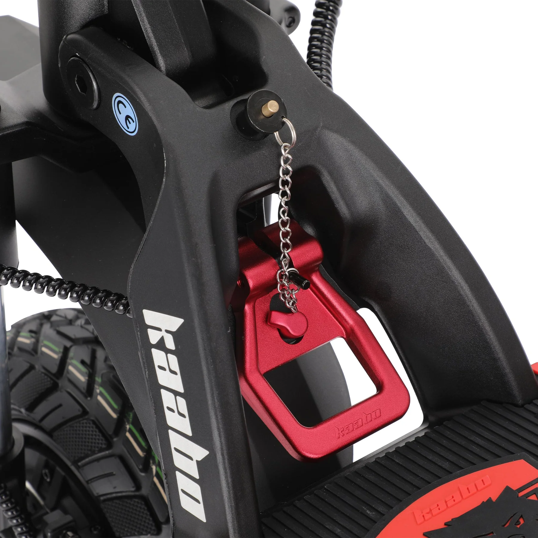 Kaabo Wolf Warrior 11 Max electric scooter with dual motors and all-terrain tires on rugged trail