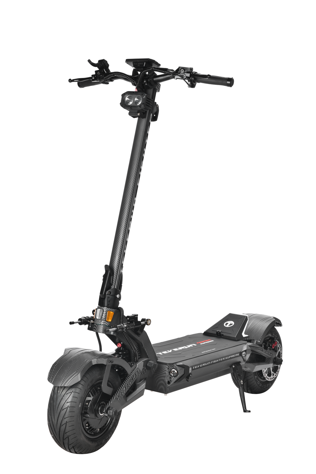 Teverun Fighter Supreme 7260R powerful electric scooter with dual motors and hydraulic suspension