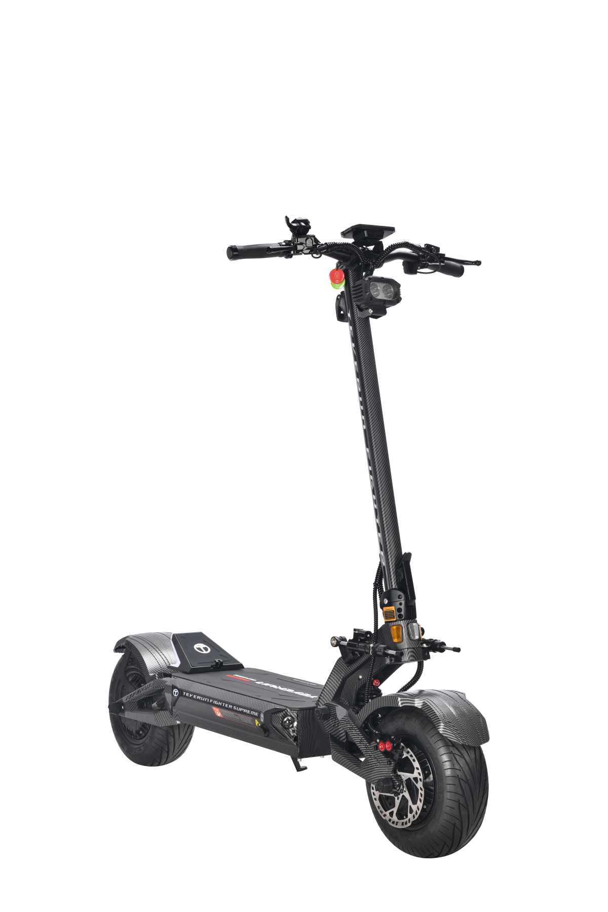 Teverun Fighter Supreme 7260R powerful electric scooter with dual motors and hydraulic suspension