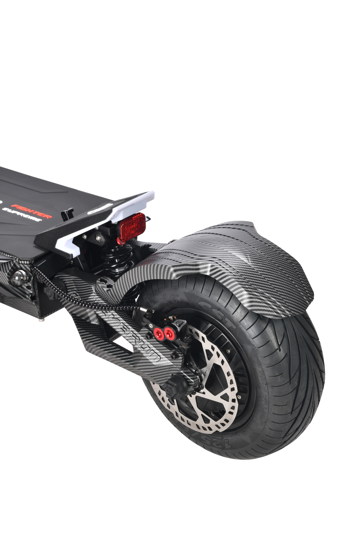 Teverun Fighter Supreme 7260R powerful electric scooter with dual motors and hydraulic suspension