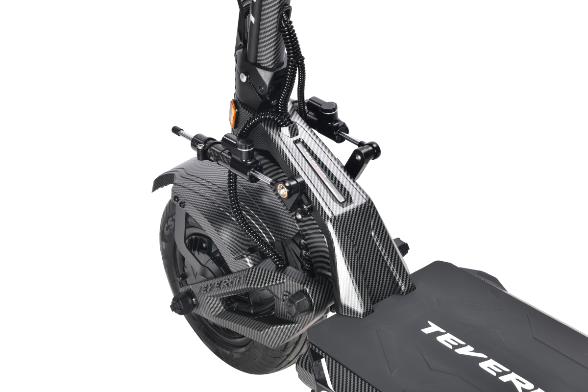 Teverun Fighter Supreme 7260R powerful electric scooter with dual motors and hydraulic suspension