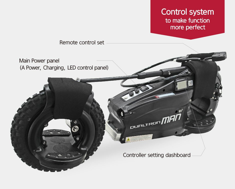 Dualtron MAN eScooter - Off-Road Electric Scooter, 65 KM/H Speed