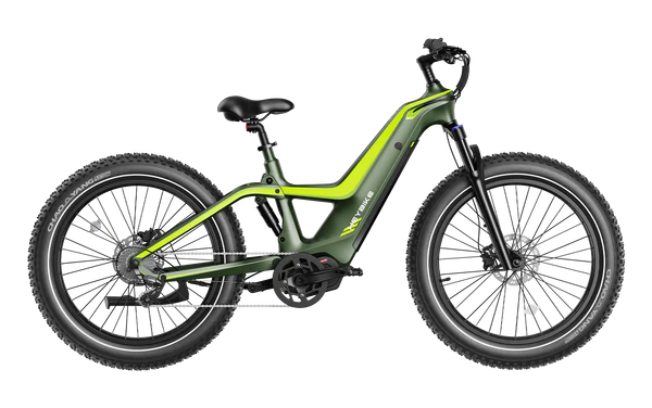 Heybike Hero carbon-fiber all-terrain electric bike with 27.5-inch knobby tires and 750W motor