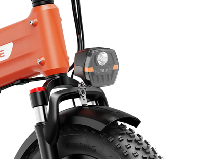 Heybike Mars 3.0 folded for easy storage and transport