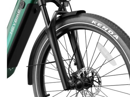Heybike Hybrid Commute Bike electric bicycle with 750W motor and sturdy aluminum frame